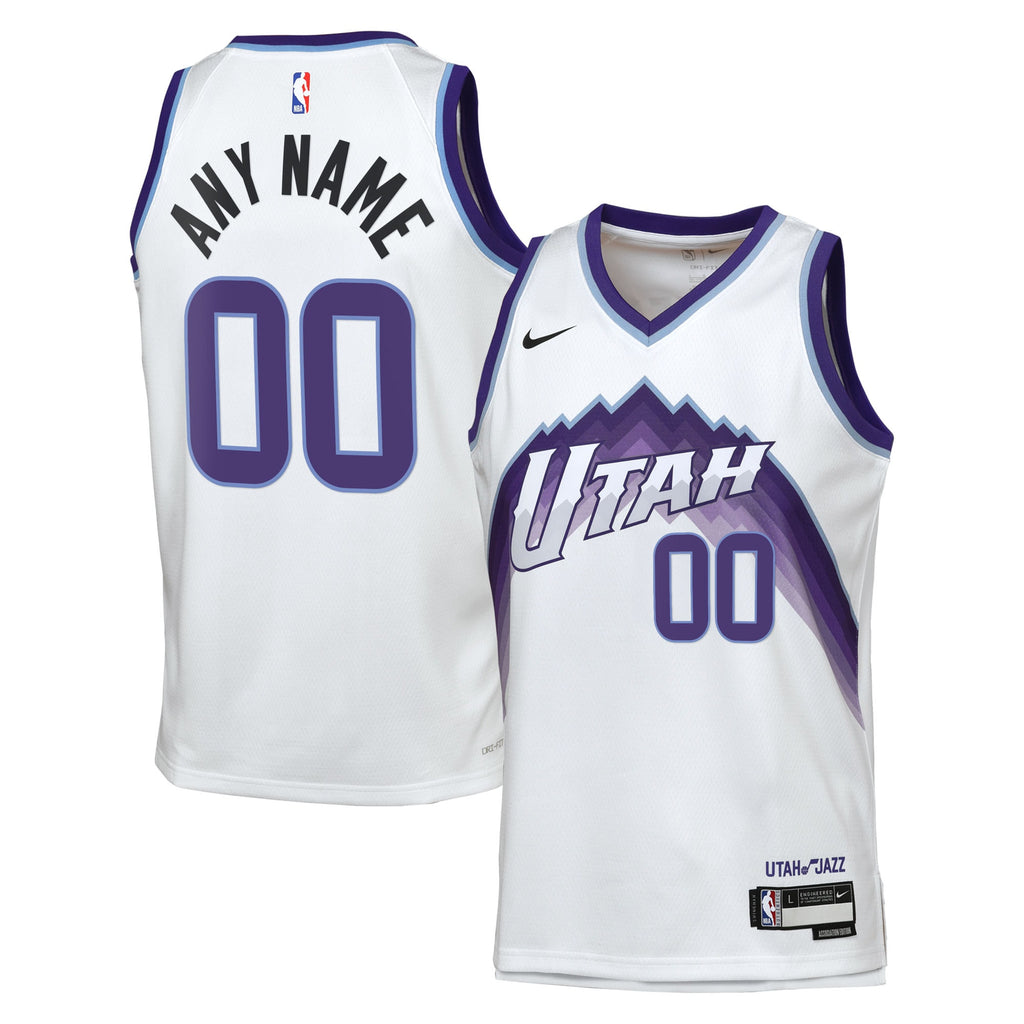 Utah Jazz Nike Replica Association Swingman Jersey - Custom - Youth