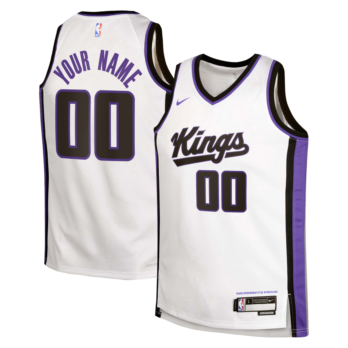Sacramento Kings Nike Association Swingman Jersey - Custom - Youth