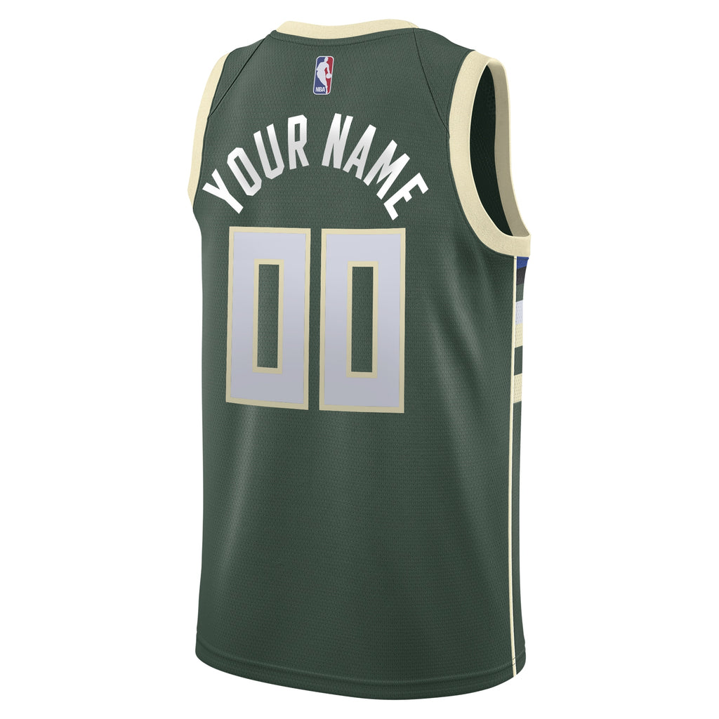 Milwaukee Bucks Nike Icon Swingman Jersey - Custom - Youth
