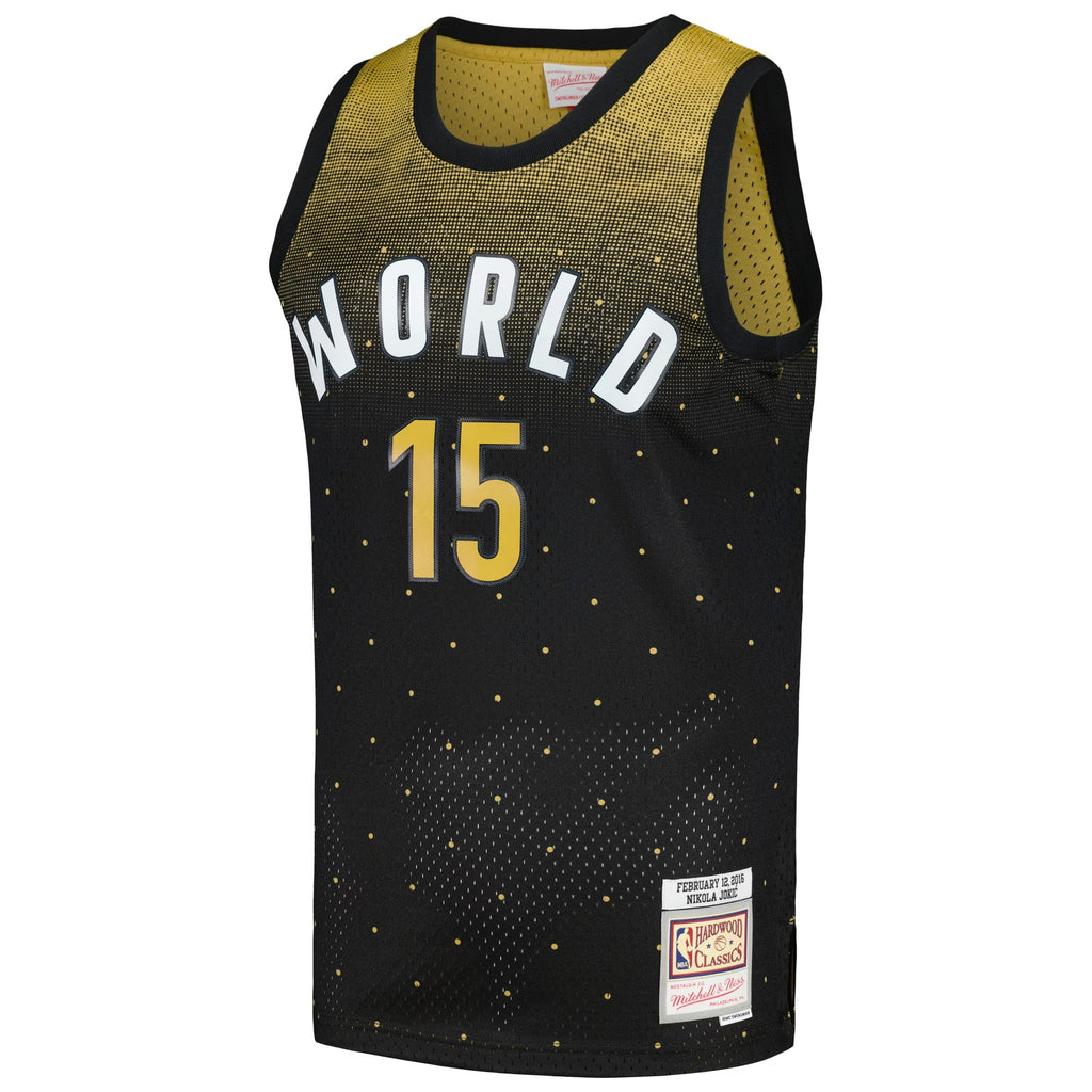 Men's Mitchell & Ness Nikola Jokic Black 2016 NBA Rising Stars Challenge Hardwood Classics Swingman Jersey