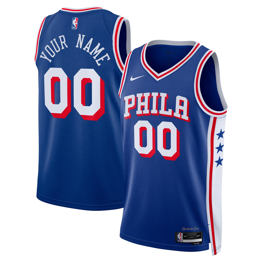 Philadelphia 76ers Nike Icon Swingman Jersey - Custom - Youth