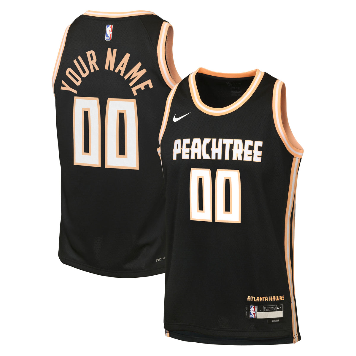 Nike  Atlanta Hawks 2025/26 City Edition Swingman Jersey - Custom - Youth