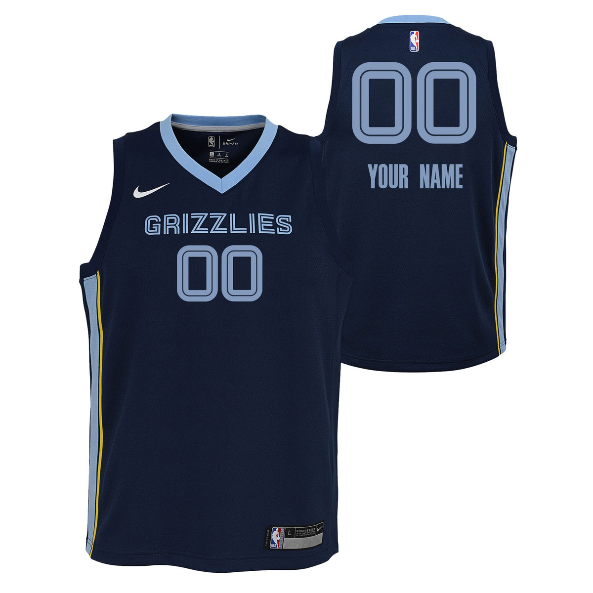 Memphis Grizzlies Nike Icon Swingman Jersey - Custom - Youth