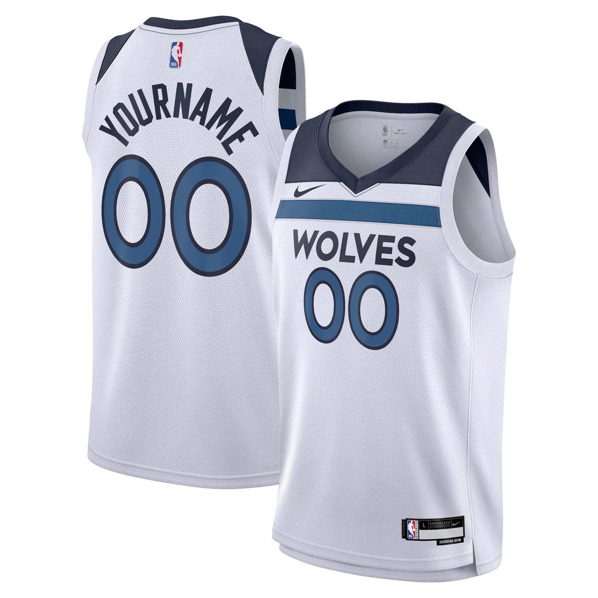 Minnesota Timberwolves Nike Association Swingman Jersey - Custom - Youth