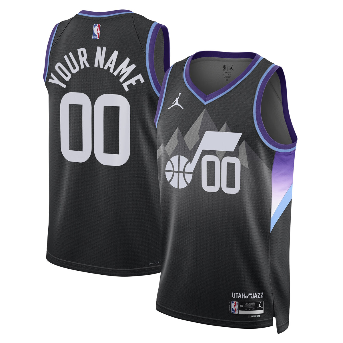 Utah Jazz Jordan NBA Statement Edition Swingman Jersey - Custom - Mens