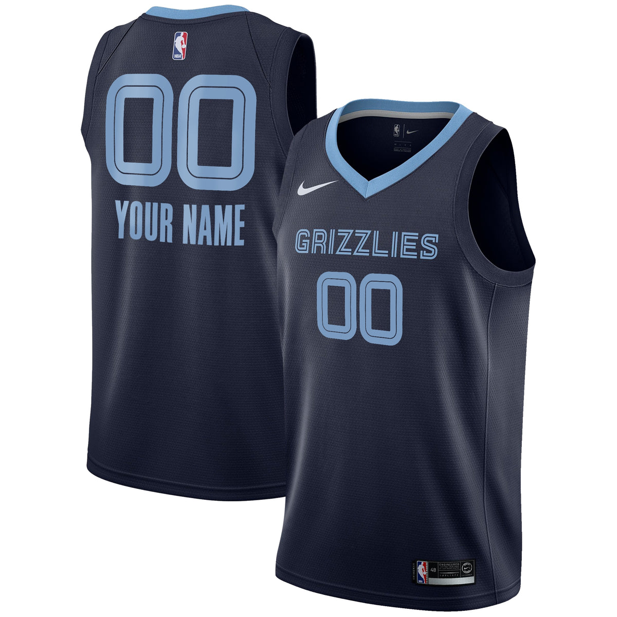 Memphis Grizzlies Nike Icon Swingman Jersey - Custom - Youth